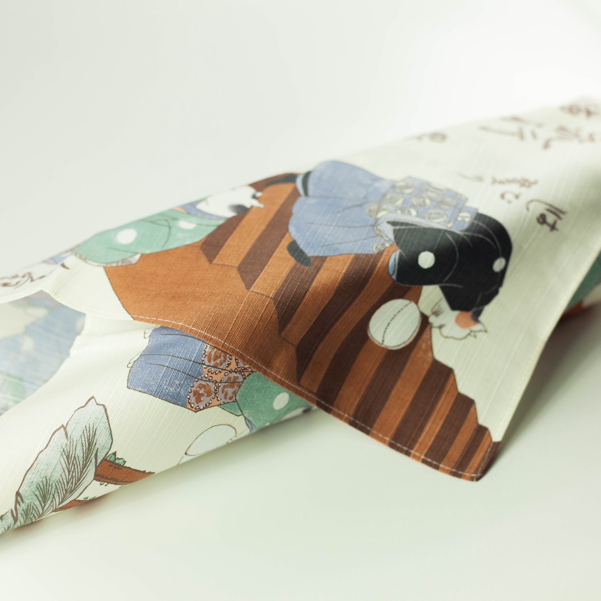 Furoshiki Sumidagawa - Neko Temari (48 cm)