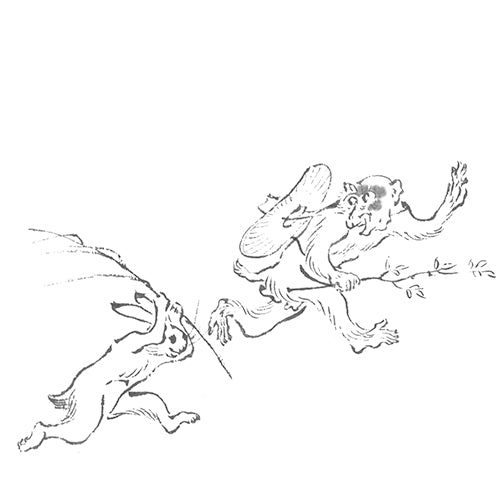 Furoshiki Chôjûgiga (rouge, 68 cm)