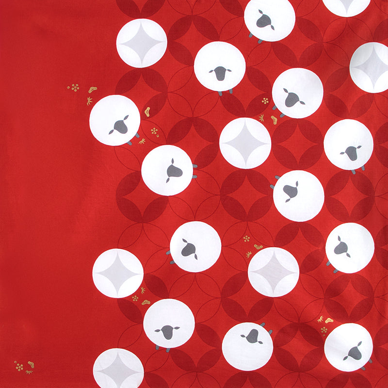 Hare Tsutsumi Furoshiki 70cm | 2027 Anno della Pecora