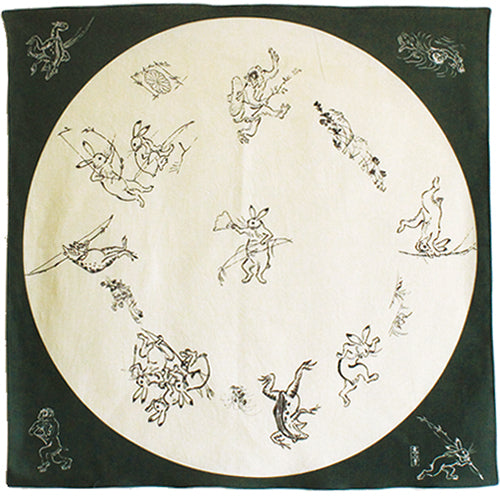 Furoshiki Chôjûgiga (vert, 68 cm)