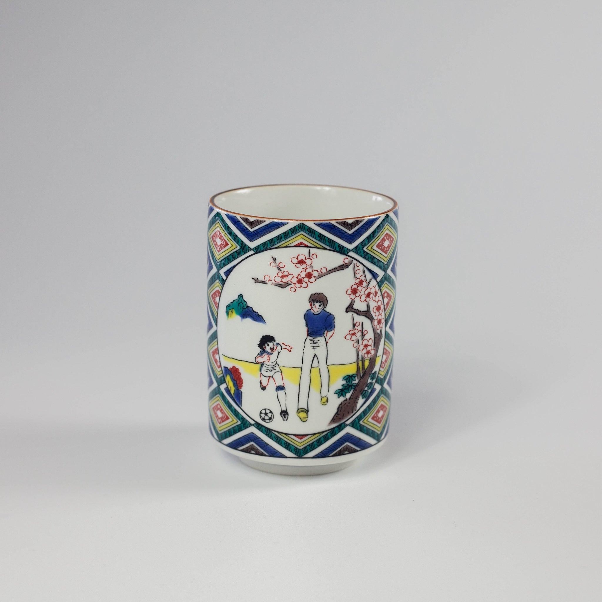 Tasses à Thé Kutani Yaki Olive et Tom