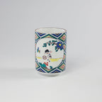 Tazze da tè Kutani Yaki Olive e Tom