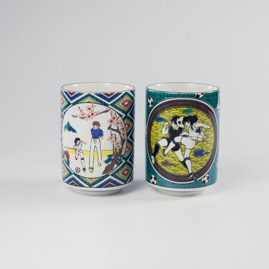 Tasses à Thé Kutani Yaki Olive et Tom
