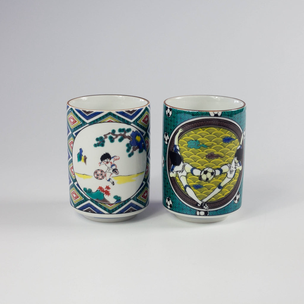 Tasses à Thé Kutani Yaki Olive et Tom