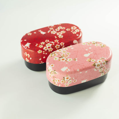 Bento Sakura Usagi (roze, 830 ml)
