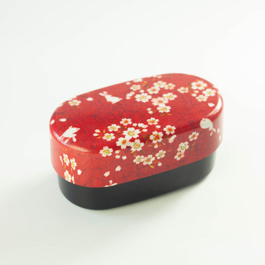 Bento Sakura Usagi (rouge, 830 ml)