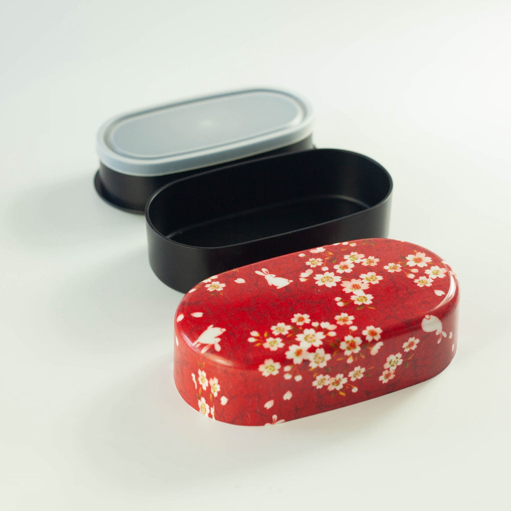 Bento Sakura Usagi (rosso, 830 ml)