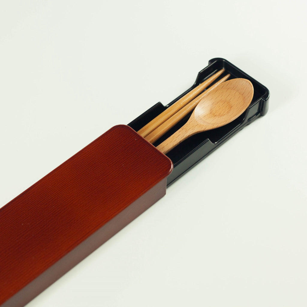 Set di posate in legno (marrone chiaro)