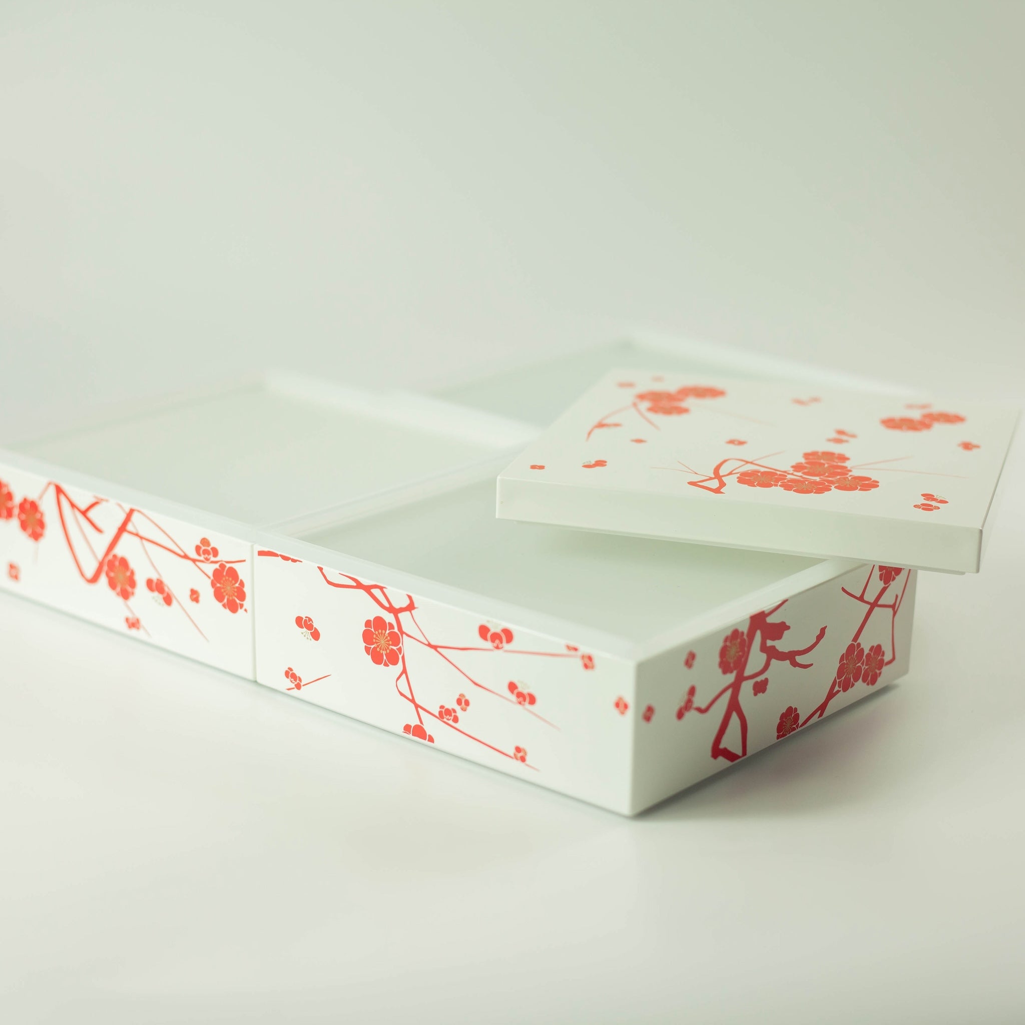 Bento pique-nique Ume (3 étages, blanc, 15 cm)