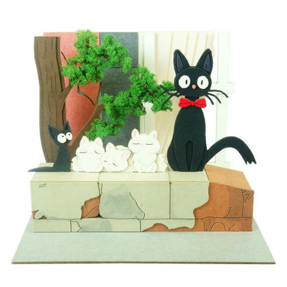 Miniatuart Ghibli - Kiki la petite sorcière : Jiji et les chatons