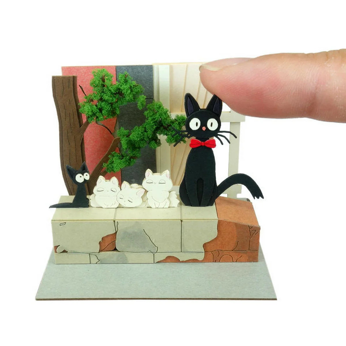 Miniatuart Ghibli - Kiki la Petite Sorcière : Jiji et les Chatons