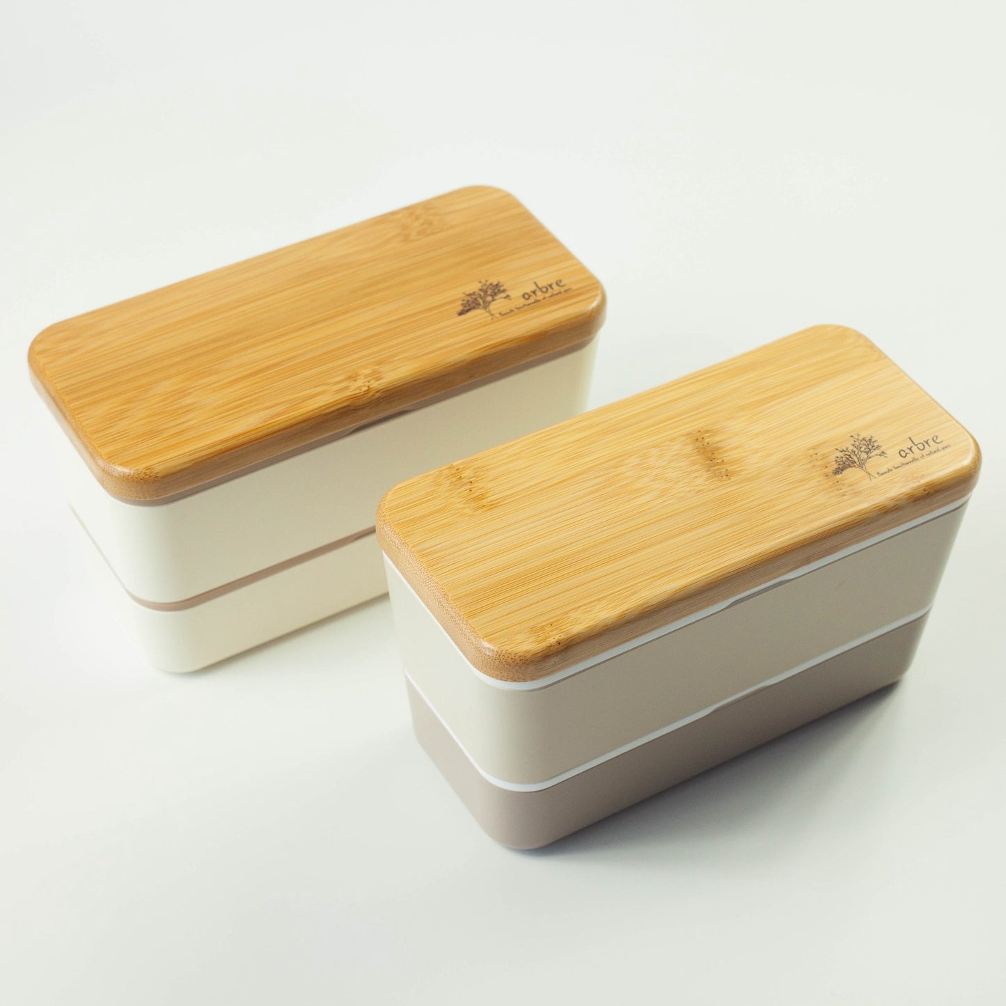 Bento Arbre rectangulaire (beige, 730 ml)