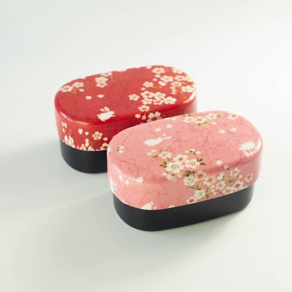 Bento Sakura Usagi (rosso, 570 ml)