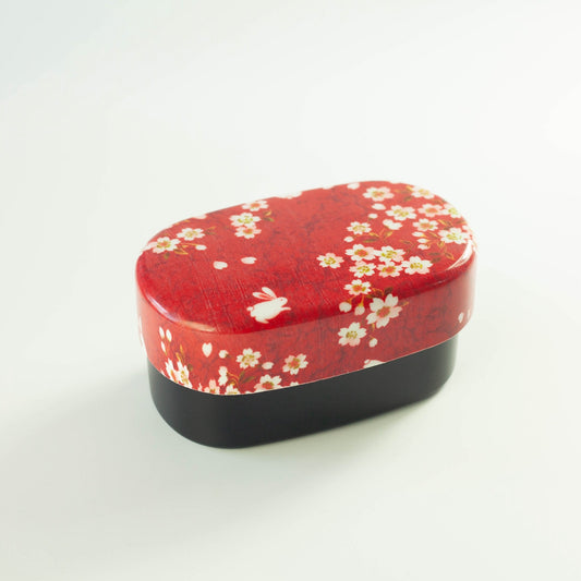 Bento Sakura Usagi (rouge, 570 ml)