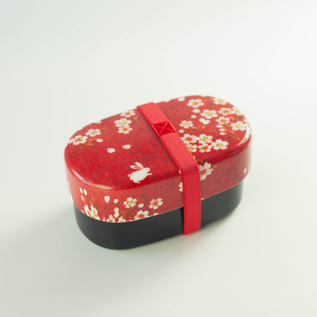 Bento Sakura Usagi (rosso, 570 ml)