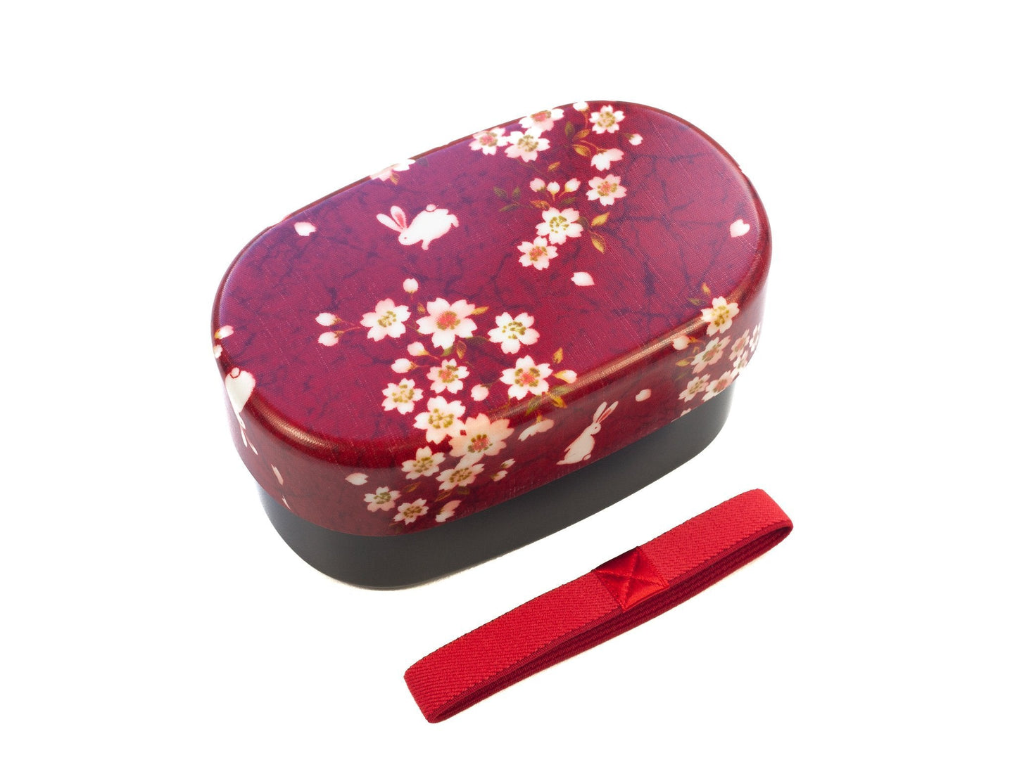 Bento Sakura Usagi (rouge, 570 ml)