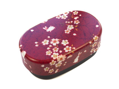 Bento Sakura Usagi (rood, 570 ml)