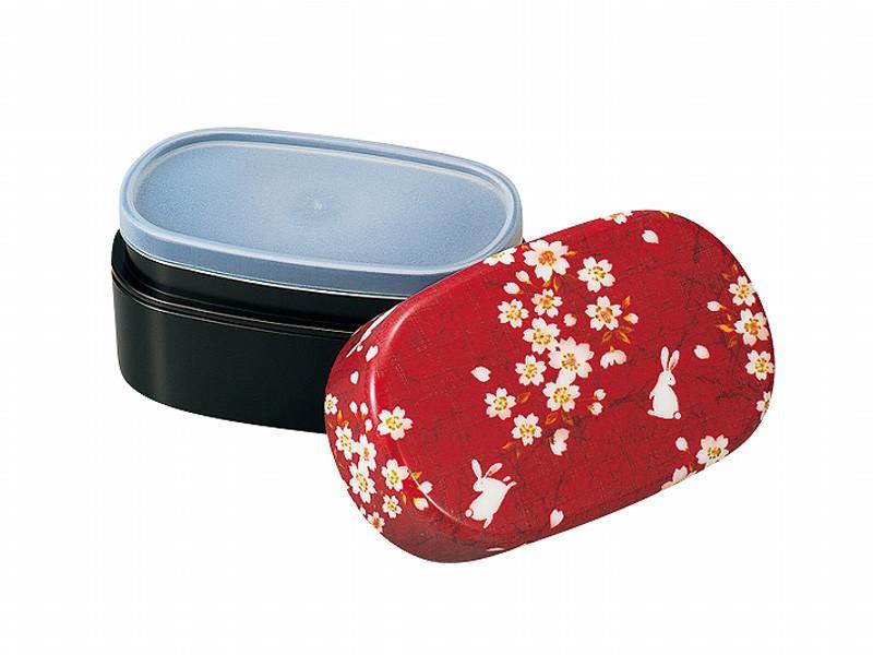 Bento Sakura Usagi (rouge, 570 ml)