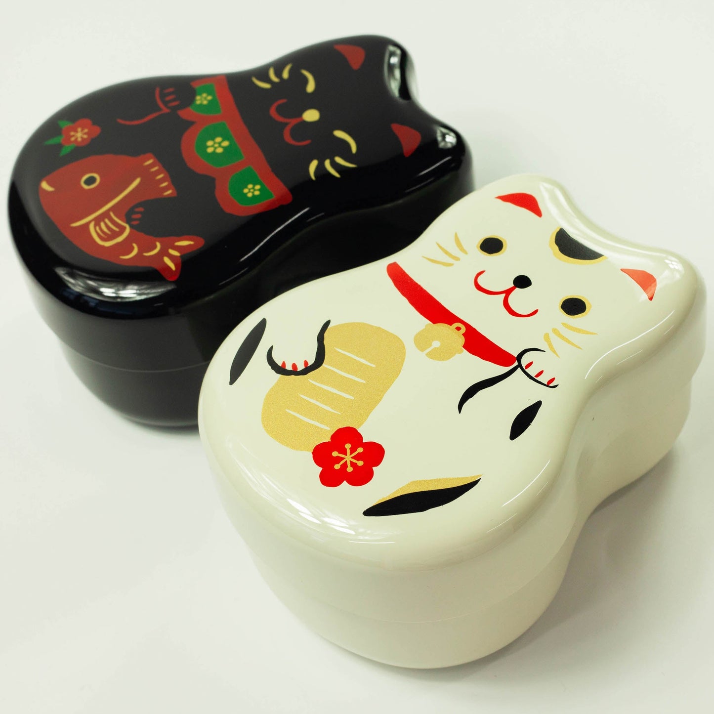 Bento Maruko Neko (nero, 2 strati, 520 ml)