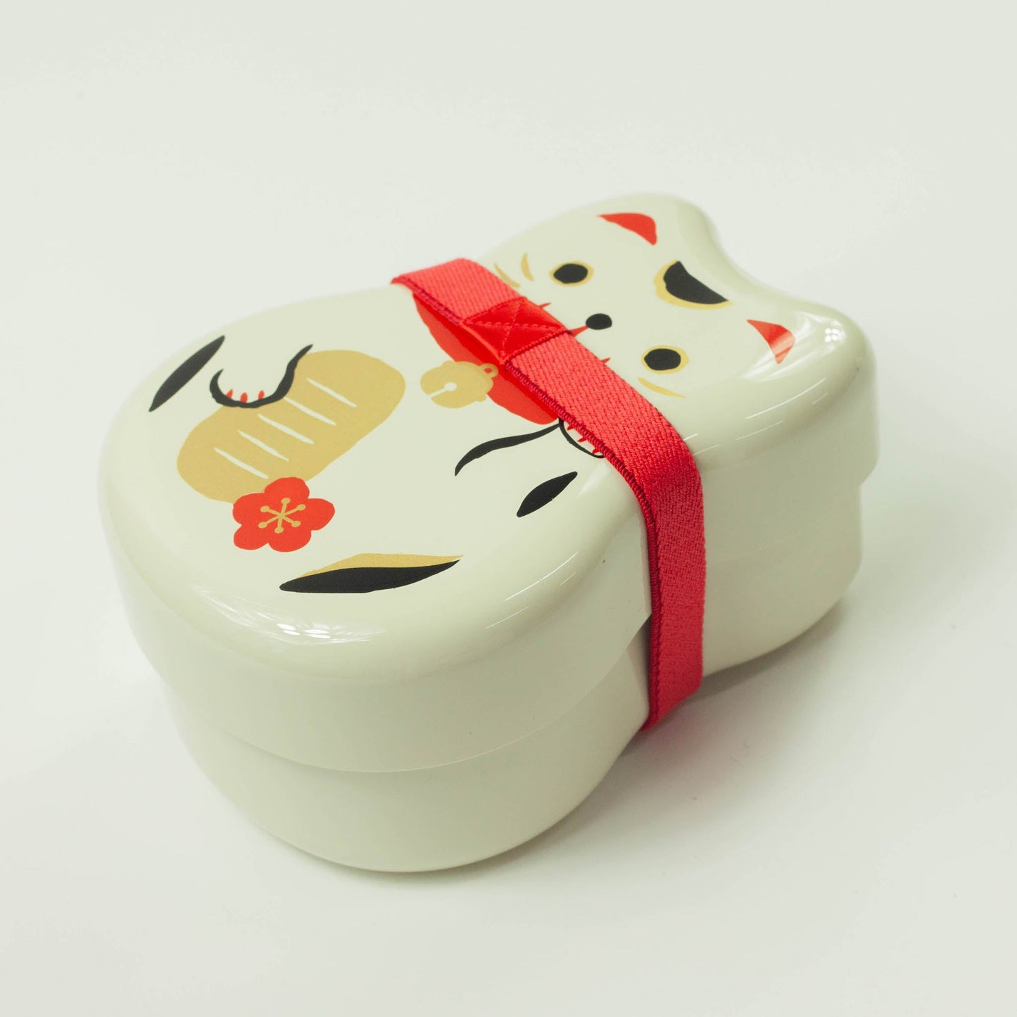 Bento Maruko Neko (bianco, 2 strati, 520 ml)