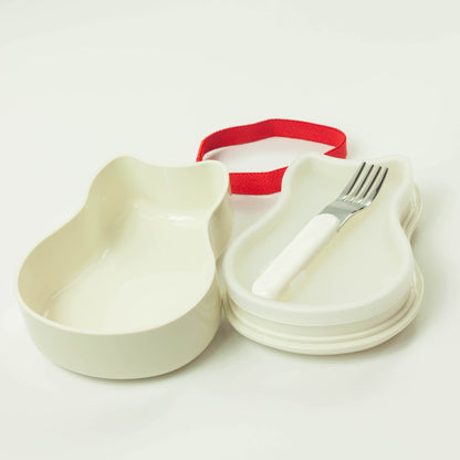 Bento Maruko Neko (bianco, 2 strati, 520 ml)