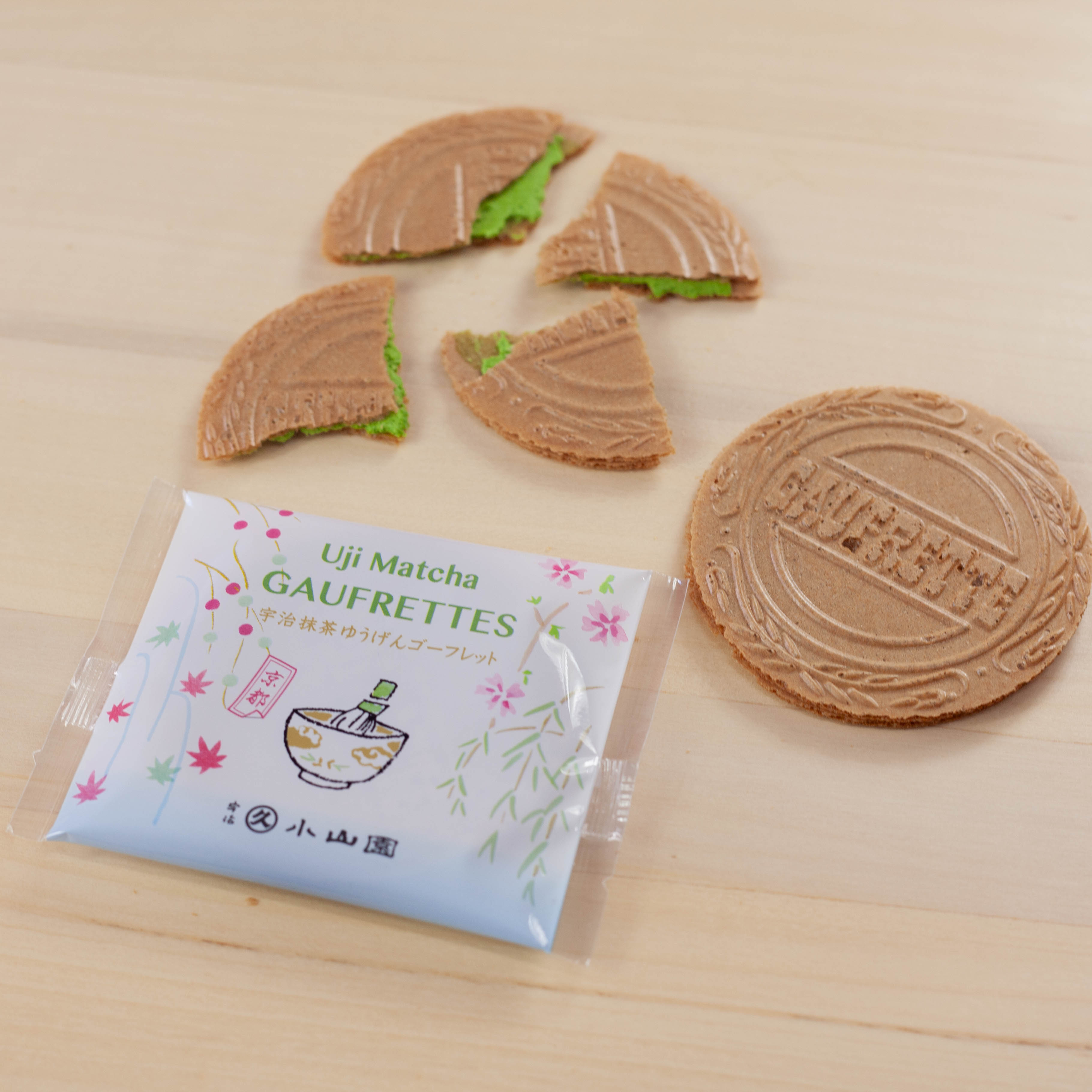Wafer al tè verde Matcha Uji