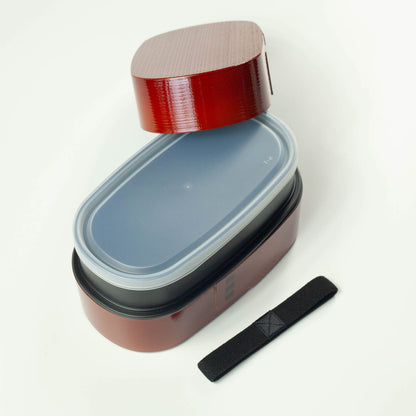 Bento Mokume Nuri Wappa (kastanjebruin)