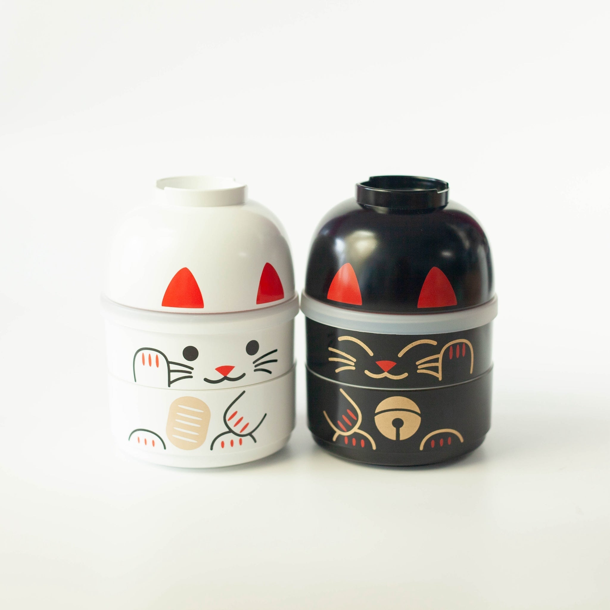 Bento Kokeshi - Maneki Neko nero