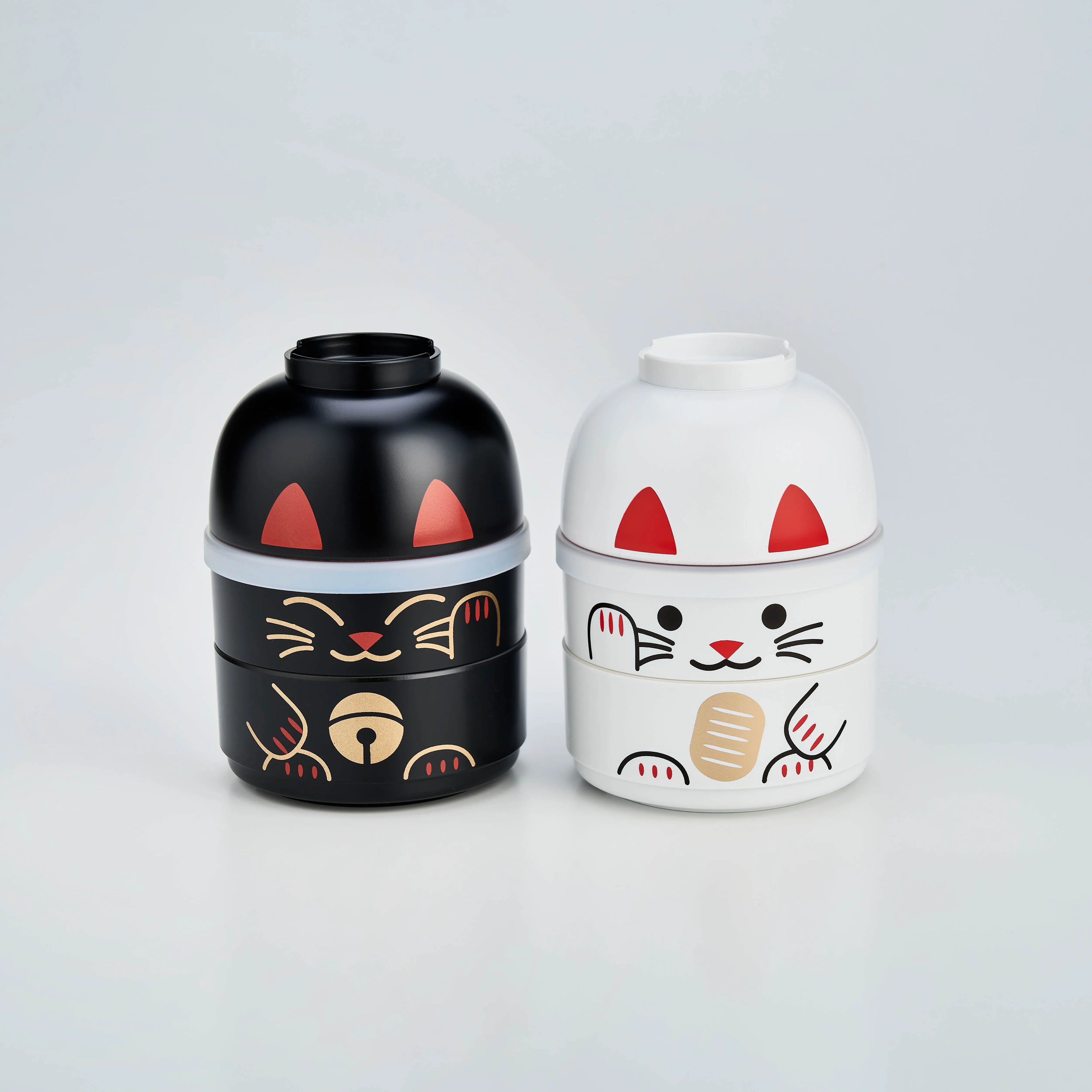 Bento Kokeshi - Maneki Neko nero