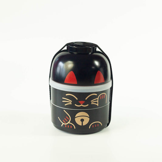 Bento Kokeshi - Maneki Neko noir