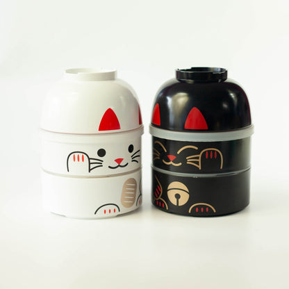 Bento Kokeshi - Maneki Neko (noir, 1200 ml)