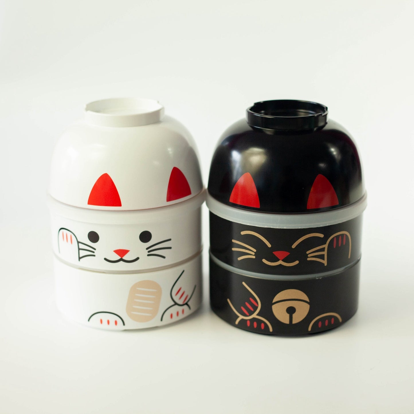 Bento Kokeshi - Maneki Neko (wit, 1200 ml)