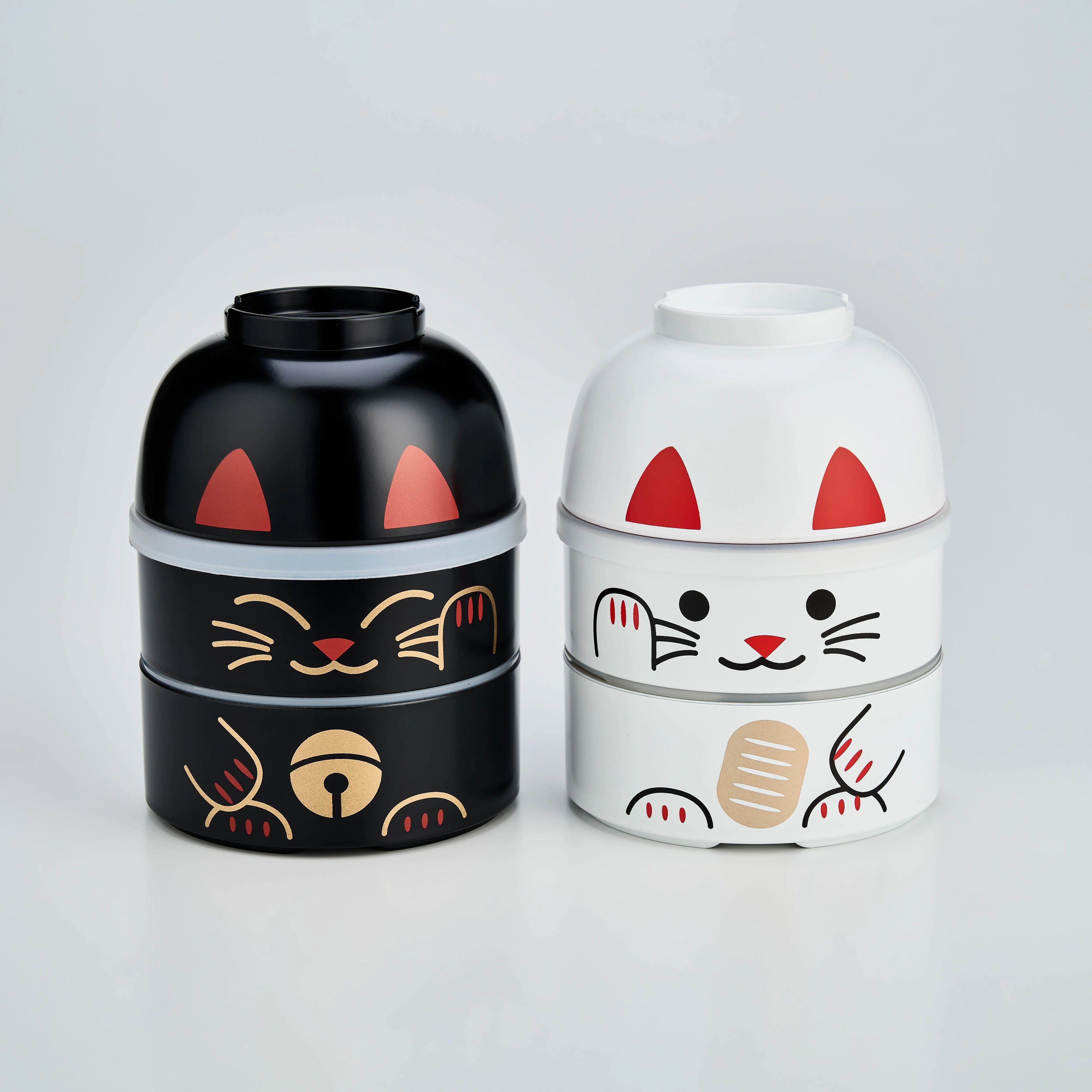 Bento Kokeshi - Maneki Neko (bianco, 1200 ml)
