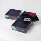 Bento Ojyu Pique-Nique (18x18 cm, 3 étages, noir)