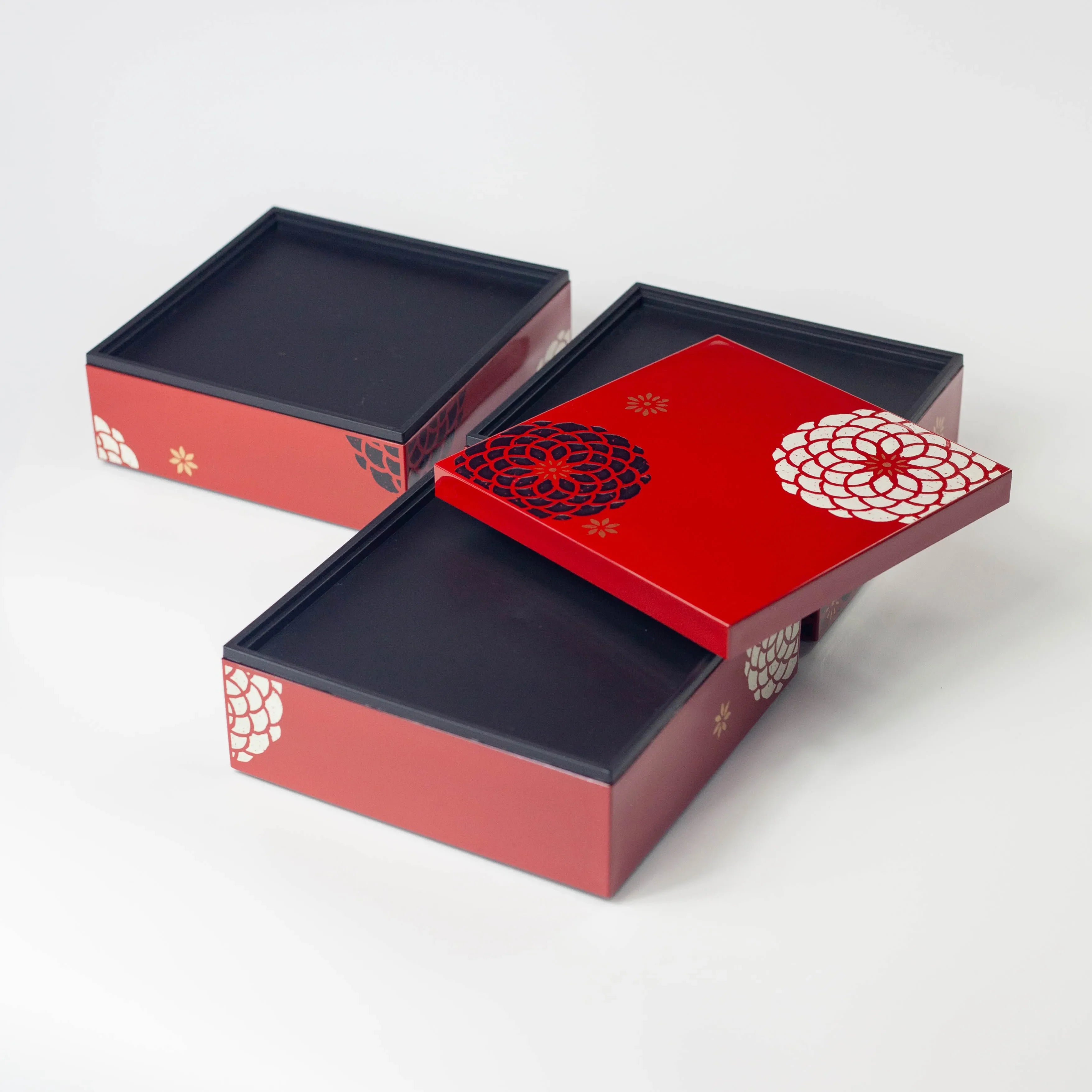 Bento Ojyu Pique-Nique (15x15 cm, 3 étages)
