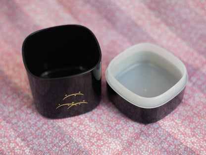Boîte à thé Usagi Hills (noire)