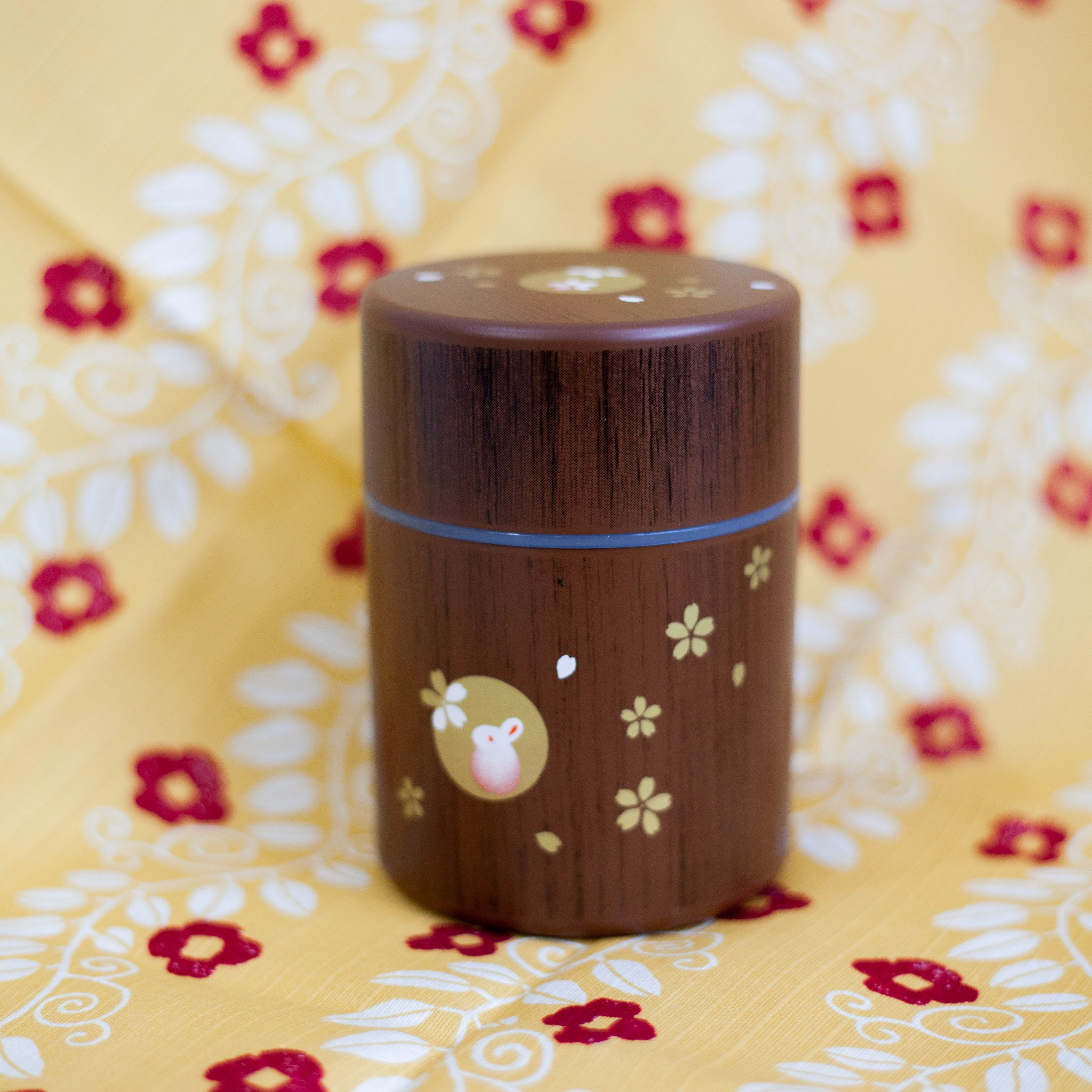 Boîte à thé Usagi Mokume