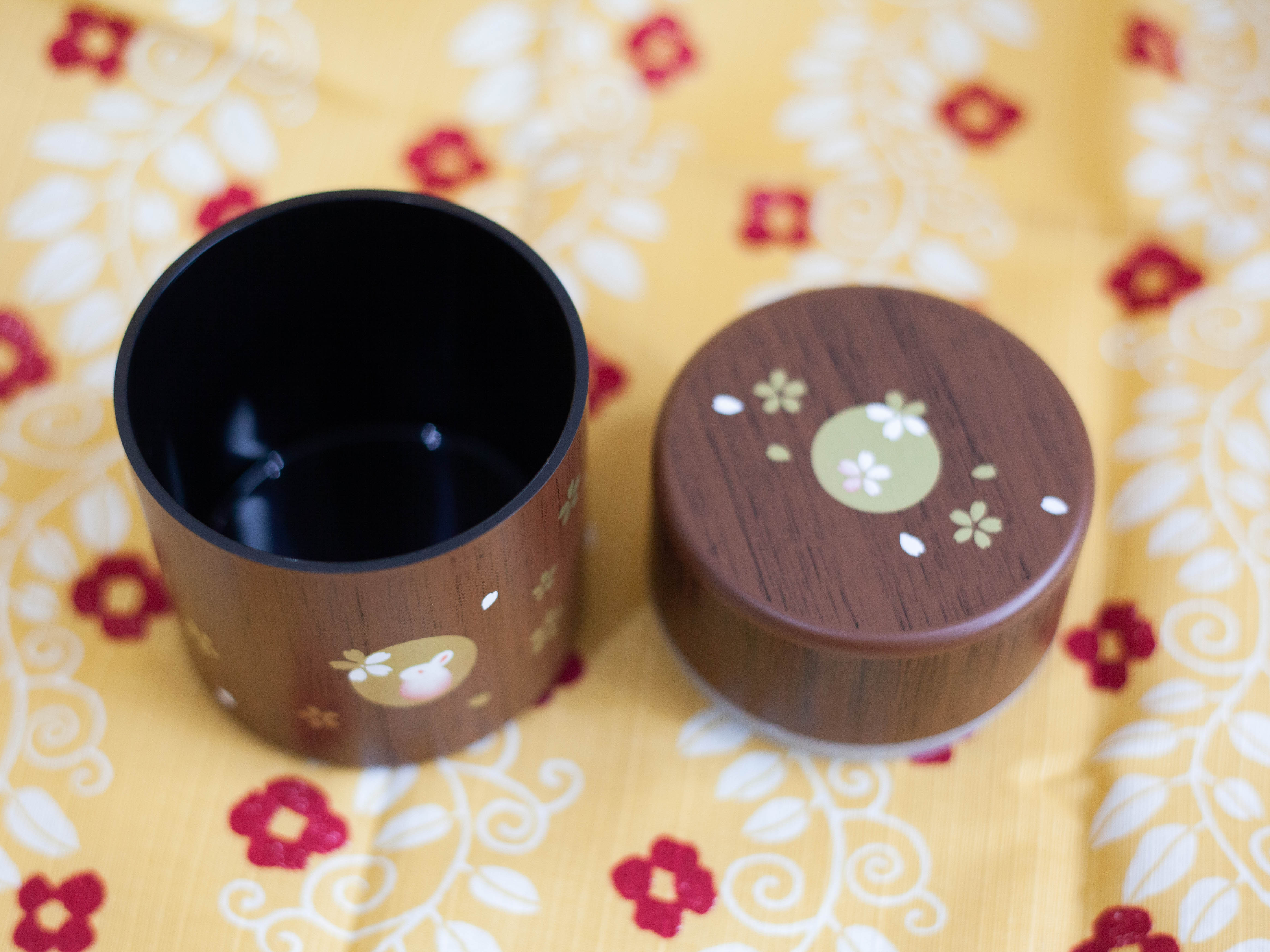 Boîte à thé Usagi Mokume