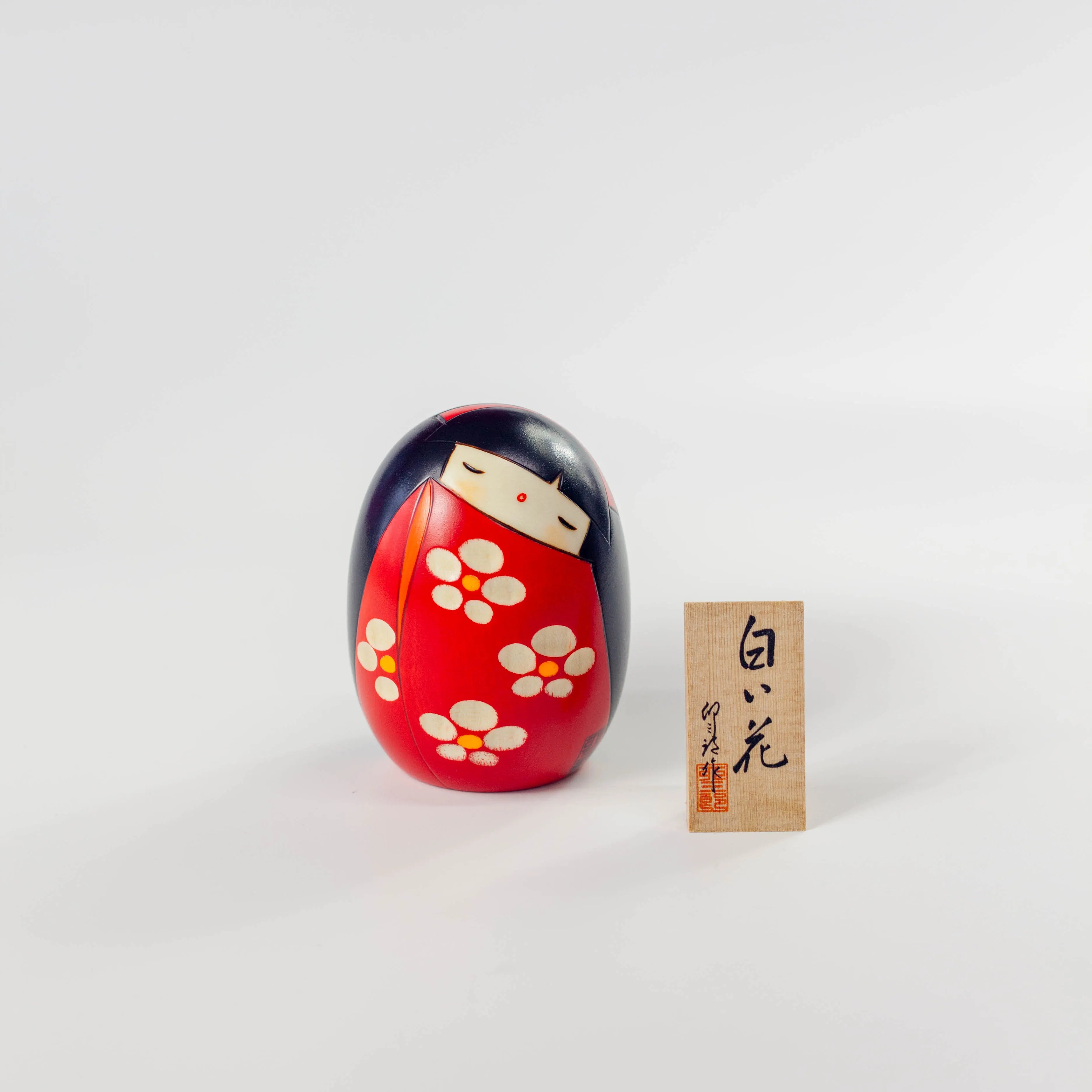 Poupée Kokeshi - Shiroi Hana