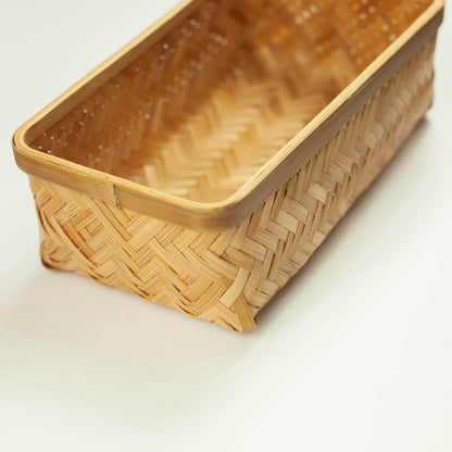 Bento en bambou tissé
