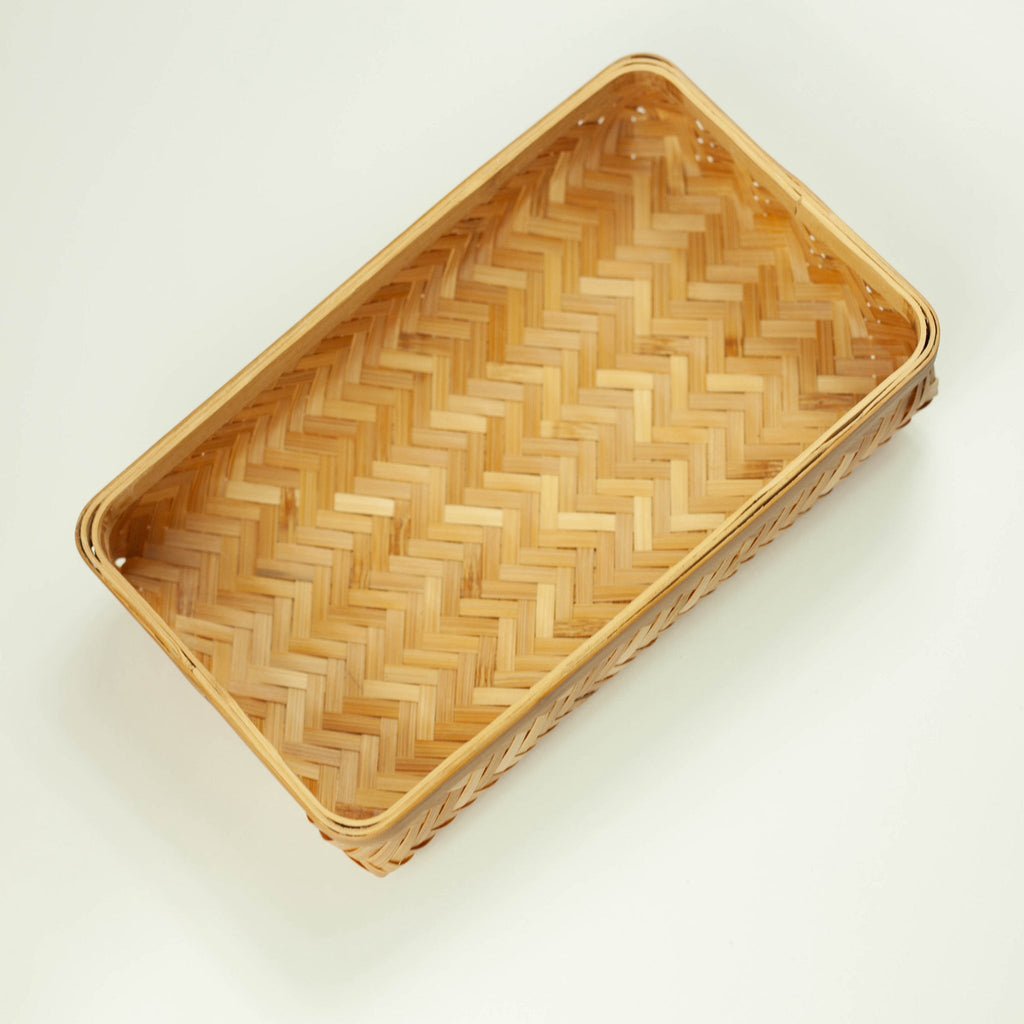 Bento en bambou tissé