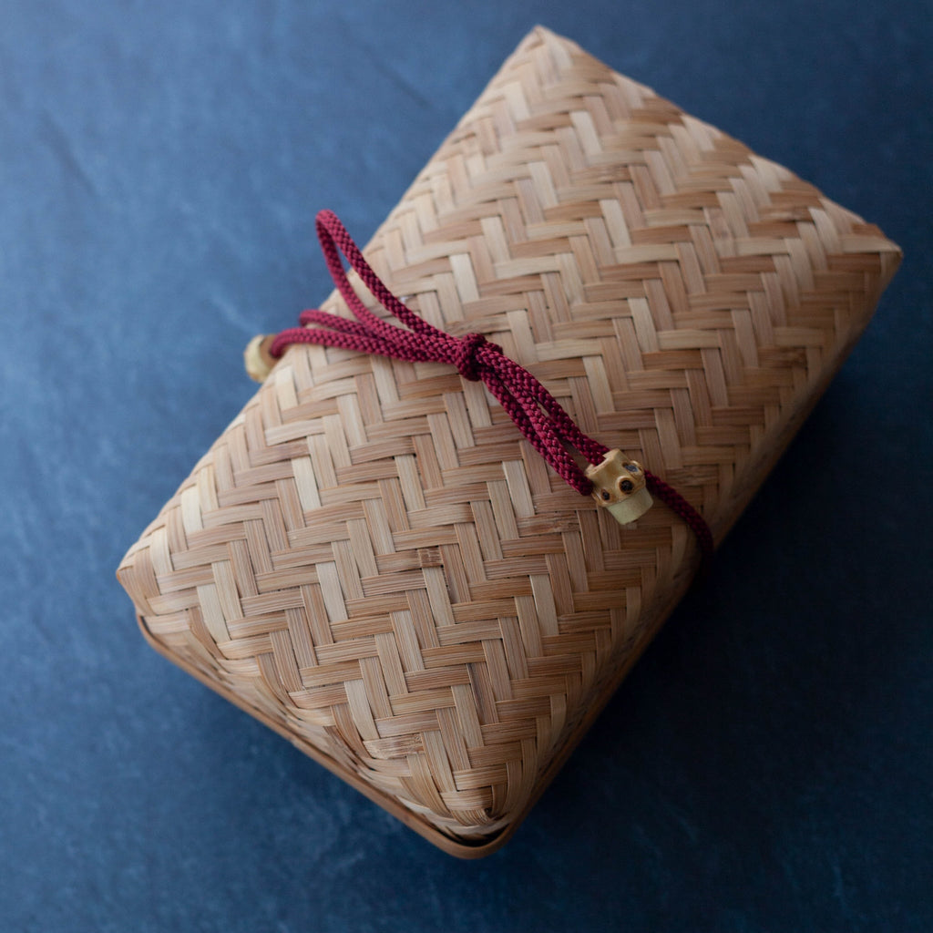 Bento en bambou tissé