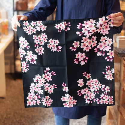 Furoshiki Yozakura (noir et rose, 50 cm)