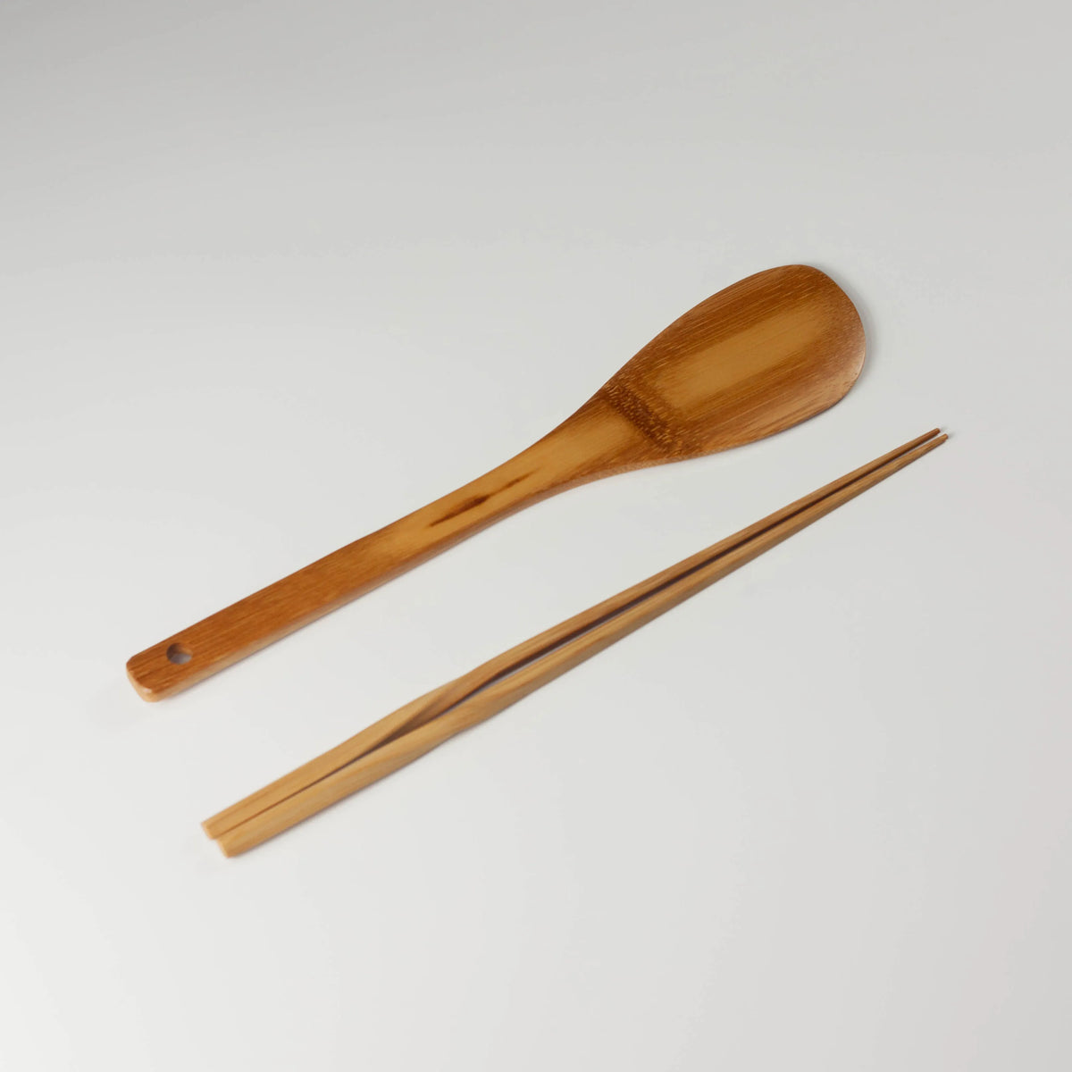 Set van bamboe keukengerei