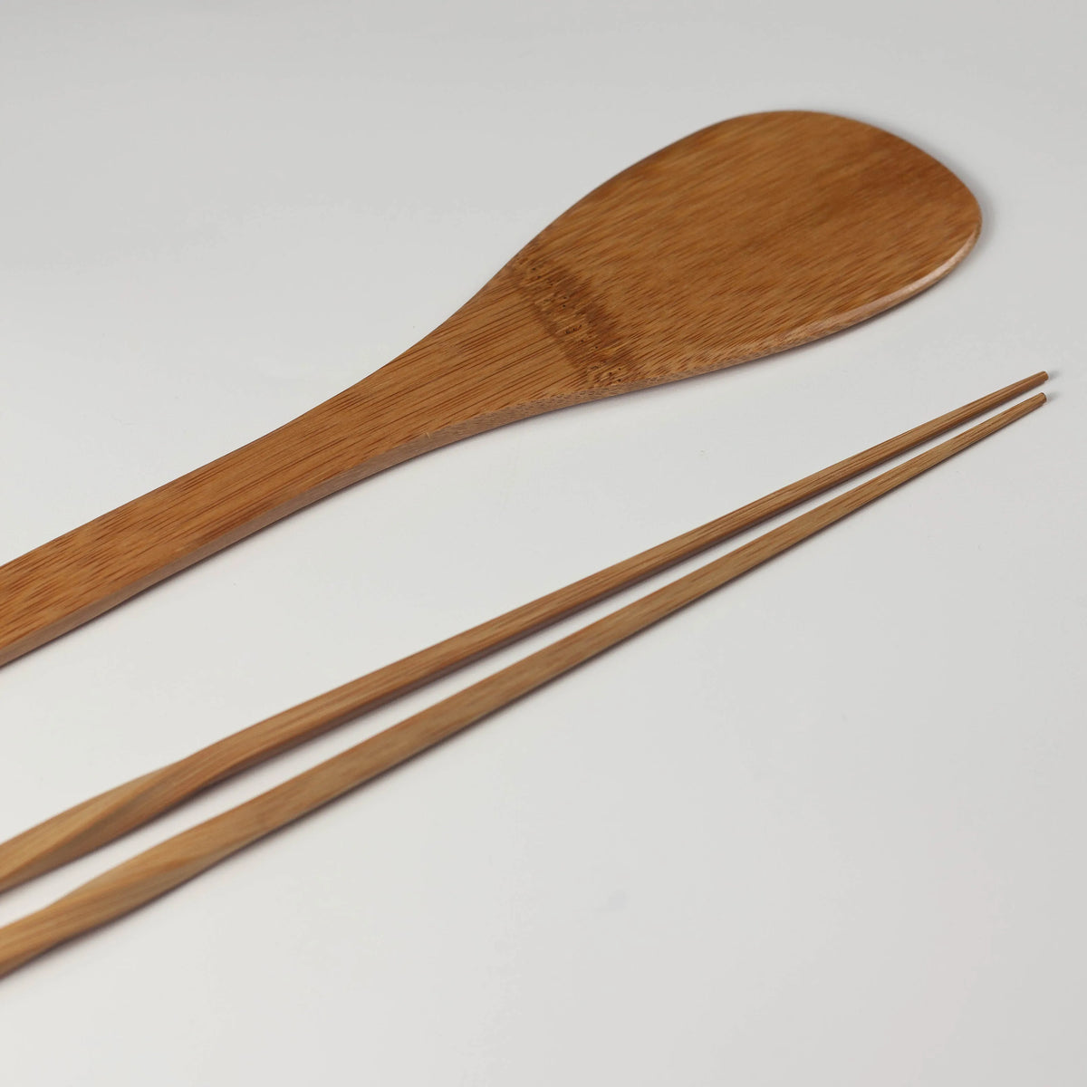 Set van bamboe keukengerei
