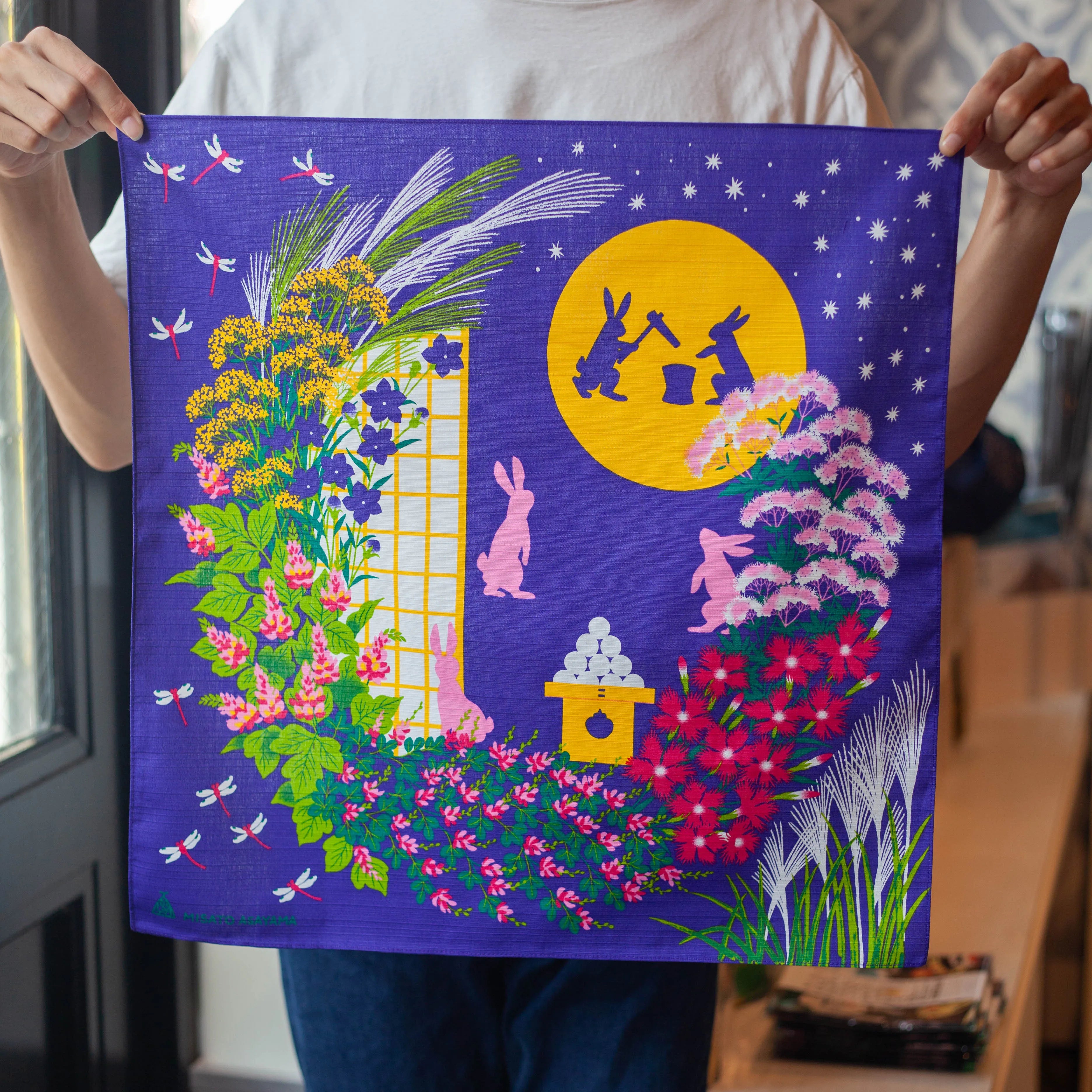 Furoshiki Misato Asayama - O Tsukimi (50cm)