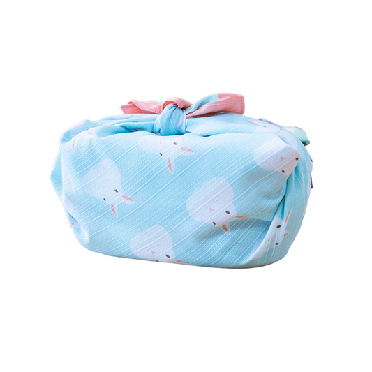 Furoshiki Fuwa Fuwa Usagi (bleu, 50 cm)