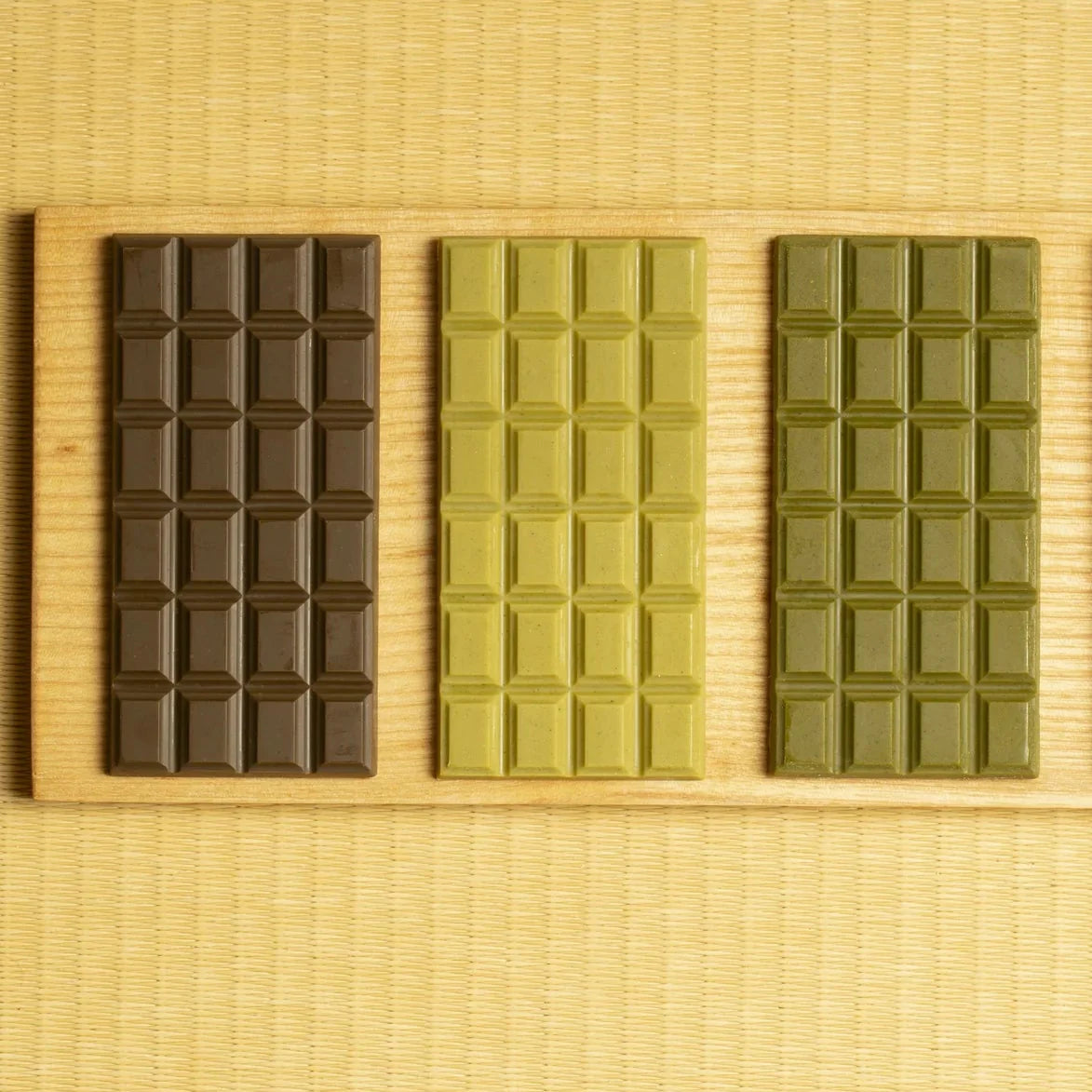Chocolats au thé vert japonais