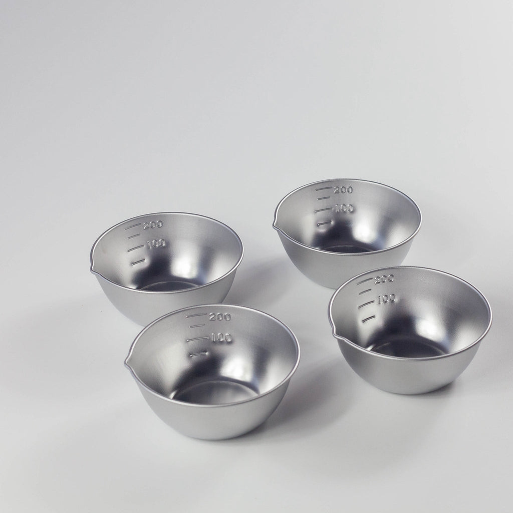 Set van 4 mini mengkommen van roestvrij staal