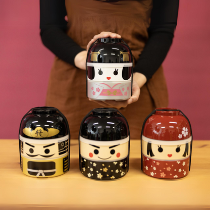 Boite a bento japonaise grande taille Kokeshi Bento Busho Bento co